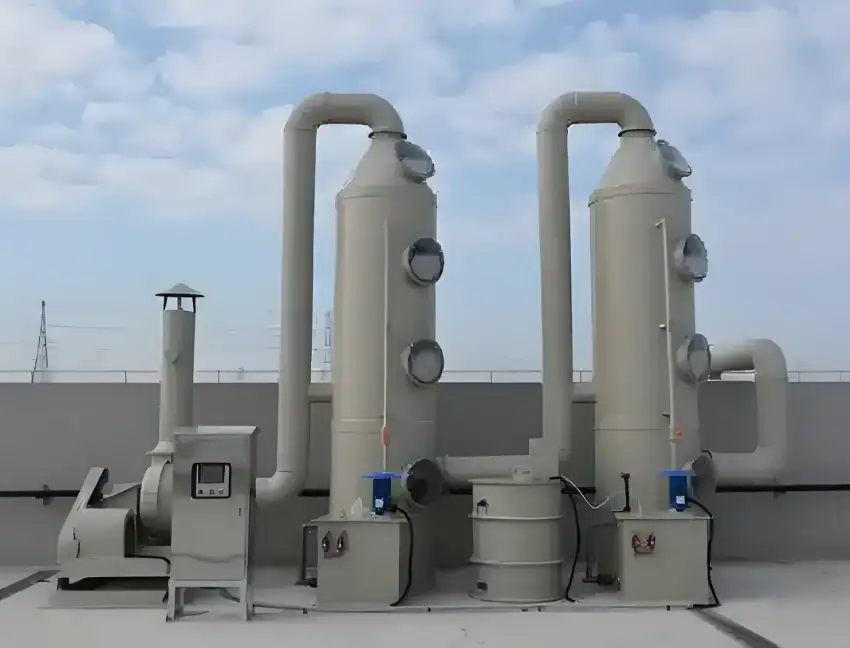 郑州朴华科技废气处理设备工厂生产线