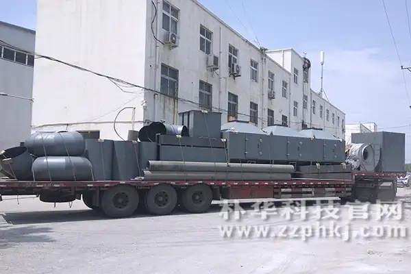 洛阳化工企业采购的三箱式在线RCO催化燃烧设备发货
